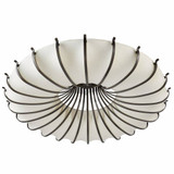 Arteriors - DFC11 - Ten Light Flush Mount - Chambers - Ivory/English Bronze