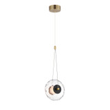 ET2 - E24031-24BKNAB - LED Pendant - Amulet - Black / Natural Aged Brass