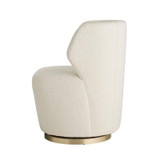 Arteriors - 8171 - Chair - Poppy - Cloud Boucle/Champagne Swivel