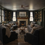 Matthews Fan Company - IR3H-WN-WA-72 - 72"Ceiling Fan - Irene-3H - Walnut