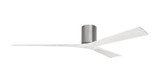 Matthews Fan Company - IR3H-BP-MWH-72 - 72"Ceiling Fan - Irene-3H - Brushed Pewter