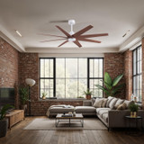 Matthews Fan Company - AN-MWH-WN-64 - 64"Ceiling Fan - Ariella - Matte White