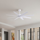 Matthews Fan Company - AN-MWH-MWH-64 - 64"Ceiling Fan - Ariella - Matte White