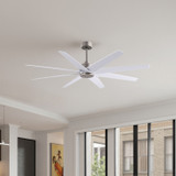 Matthews Fan Company - AN-BN-MWH-64 - 64"Ceiling Fan - Ariella - Brushed Nickel