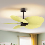Matthews Fan Company - AKTP-TB-YE - 48"Ceiling Fan - Alessandra TROPICAL - Textured Bronze