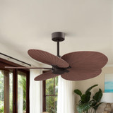 Matthews Fan Company - AKTP-TB-WN - 48"Ceiling Fan - Alessandra TROPICAL - Textured Bronze