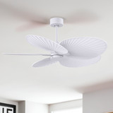 Matthews Fan Company - AKTP-MWH-MWH - 48"Ceiling Fan - Alessandra TROPICAL - Matte White