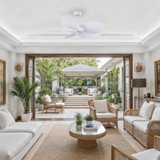 Matthews Fan Company - AKTP-MWH-MWH - 48"Ceiling Fan - Alessandra TROPICAL - Matte White