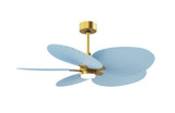 Matthews Fan Company - AKTPLK-BRBR-BL - 48"Ceiling Fan - Alessandra TROPICAL - LK - Brushed Brass