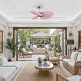 Matthews Fan Company - AKTPLK-BN-PI - 48"Ceiling Fan - Alessandra TROPICAL - LK - Brushed Nickel