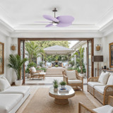 Matthews Fan Company - AKTPLK-BN-LI - 48"Ceiling Fan - Alessandra TROPICAL - LK - Brushed Nickel