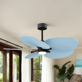 Matthews Fan Company - AKTPLK-BK-BL - 48"Ceiling Fan - Alessandra TROPICAL - LK - Matte Black