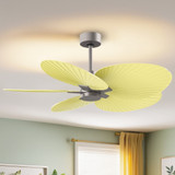 Matthews Fan Company - AKTP-BN-YE - 48"Ceiling Fan - Alessandra TROPICAL - Brushed Nickel