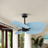 Matthews Fan Company - AKTP-BK-BL - 48"Ceiling Fan - Alessandra TROPICAL - Matte Black