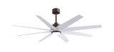 Matthews Fan Company - ANLK-TB-MWH-64 - 64"Ceiling Fan - Ariella-LK - Textured Bronze