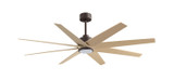Matthews Fan Company - ANLK-TB-LM-64 - 64"Ceiling Fan - Ariella-LK - Textured Bronze