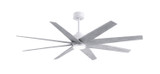 Matthews Fan Company - ANLK-MWH-BW-64 - 64"Ceiling Fan - Ariella-LK - Matte White
