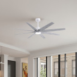 Matthews Fan Company - ANLK-MWH-BW-64 - 64"Ceiling Fan - Ariella-LK - Matte White