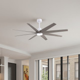 Matthews Fan Company - ANLK-MWH-BN-64 - 64"Ceiling Fan - Ariella-LK - Matte White