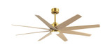 Matthews Fan Company - ANLK-BRBR-LM-64 - 64"Ceiling Fan - Ariella-LK - Brushed Brass