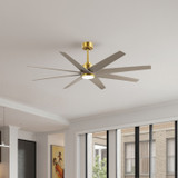 Matthews Fan Company - ANLK-BRBR-GA-64 - 64"Ceiling Fan - Ariella-LK - Brushed Brass