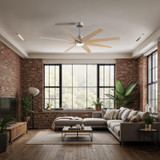 Matthews Fan Company - ANLK-BN-LM-64 - 64"Ceiling Fan - Ariella-LK - Brushed Nickel