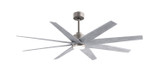 Matthews Fan Company - ANLK-BN-BW-64 - 64"Ceiling Fan - Ariella-LK - Brushed Nickel