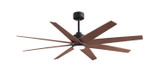 Matthews Fan Company - ANLK-BK-WN-64 - 64"Ceiling Fan - Ariella-LK - Matte Black