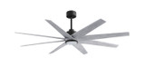 Matthews Fan Company - ANLK-BK-BW-64 - 64"Ceiling Fan - Ariella-LK - Matte Black