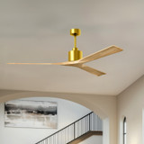 Matthews Fan Company - NKXL-BRBR-LM-72 - 72"Ceiling Fan - Nan XL - Brushed Brass