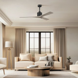 Matthews Fan Company - NK-BK-GA-60 - 60"Ceiling Fan - Nan - Matte Black