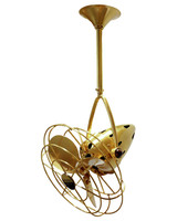 Matthews Fan Company - JD-BRBR-MTL - 16"Ceiling Fan - Jarold Direcional - Brushed Brass