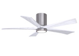 Matthews Fan Company - IR5HLK-BP-MWH-52 - 52"Ceiling Fan - Irene-5HLK - Brushed Pewter