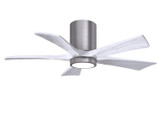Matthews Fan Company - IR5HLK-BP-MWH-42 - 42"Ceiling Fan - Irene-5HLK - Brushed Pewter