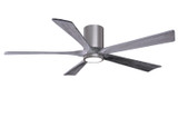 Matthews Fan Company - IR5HLK-BP-BW-60 - 60"Ceiling Fan - Irene-5HLK - Brushed Pewter