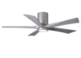 Matthews Fan Company - IR5HLK-BN-BW-52 - 52"Ceiling Fan - Irene-5HLK - Brushed Nickel