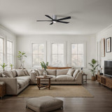 Matthews Fan Company - IR5HLK-BN-BK-60 - 60"Ceiling Fan - Irene-5HLK - Brushed Nickel