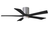 Matthews Fan Company - IR5HLK-BN-BK-52 - 52"Ceiling Fan - Irene-5HLK - Brushed Nickel