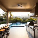 Matthews Fan Company - IR5HLK-BB-WA-42 - 42"Ceiling Fan - Irene-5HLK - Brushed Bronze