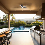 Matthews Fan Company - IR5HLK-BB-BW-42 - 42"Ceiling Fan - Irene-5HLK - Brushed Bronze