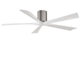 Matthews Fan Company - IR5H-BP-MWH-60 - 60"Ceiling Fan - Irene-5H - Brushed Pewter