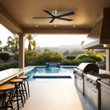 Matthews Fan Company - IR5H-BP-BK-60 - 60"Ceiling Fan - Irene-5H - Brushed Pewter