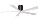 Matthews Fan Company - IR5H-BB-MWH-60 - 60"Ceiling Fan - Irene-5H - Brushed Bronze