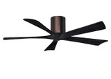 Matthews Fan Company - IR5H-BB-BK-52 - 52"Ceiling Fan - Irene-5H - Brushed Bronze
