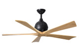 Matthews Fan Company - IR5-BK-LM-52 - 52"Ceiling Fan - Irene-5 - Matte Black
