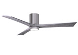 Matthews Fan Company - IR3HLK-BP-BW-60 - 60"Ceiling Fan - Irene-3HLK - Brushed Pewter