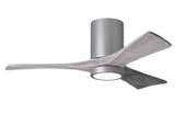 Matthews Fan Company - IR3HLK-BN-BW-42 - 42"Ceiling Fan - Irene-3HLK - Brushed Nickel