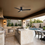 Matthews Fan Company - IR3HLK-BK-BK-60 - 60"Ceiling Fan - Irene-3HLK - Matte Black