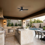 Matthews Fan Company - IR3HLK-BK-BK-42 - 42"Ceiling Fan - Irene-3HLK - Matte Black