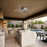 Matthews Fan Company - IR3HLK-BB-BW-52 - 52"Ceiling Fan - Irene-3HLK - Brushed Bronze